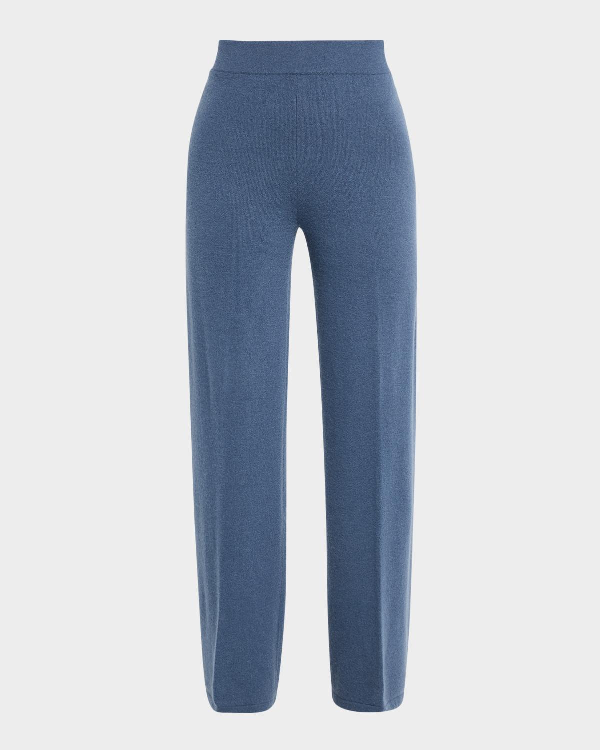Neiman Marcus Cashmere Collection Cashmere Straight-Leg Pants