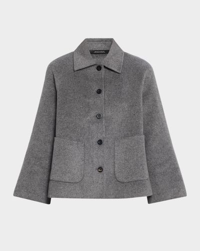 Neiman Marcus Cashmere Collection Double-Faced Cashmere Short Coat