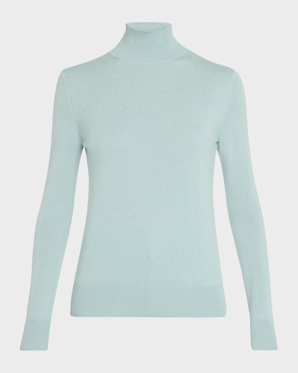 Neiman Marcus Cashmere Collection Mock-Neck Cashmere Sweater