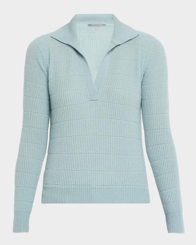 Neiman Marcus Cashmere Polo Sweater