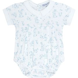 Nellapima Nellapima Blue Bunny Toile Bubble - Baby 