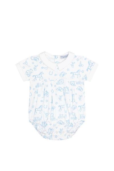 Nellapima Nellapima Blue Lone Star Toile Bubble - Baby 