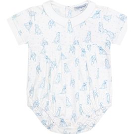 Nellapima Nellapima Blue Puppy Love Print Bubble - Baby 