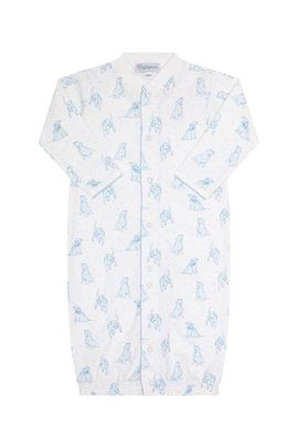 Nellapima Nellapima Blue Puppy Love Print Converter Gown - Baby 