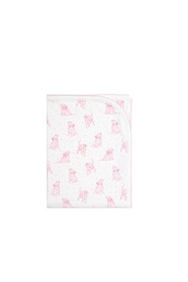 Nellapima Nellapima Pink Puppy Love Print Blanket - Baby 