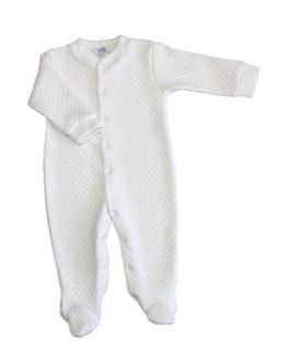 Nellapima Nellapima Unisex Basket Weave Baby Footie