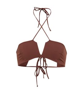 Nensi Dojaka Nensi Dojaka Halterneck bikini top