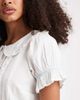 Neon Rose Neon Rose button pintuck drop waist mini dress in white - 4