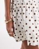 Neon Rose Neon Rose button up mini dress in cream polka dot-White - 3