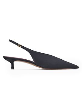 Neous Women's Diske 40MM Crêpe de Chine Point-Toe Slingback Pumps