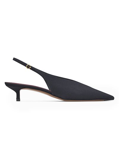 Neous Women's Diske 40MM Crêpe de Chine Point-Toe Slingback Pumps