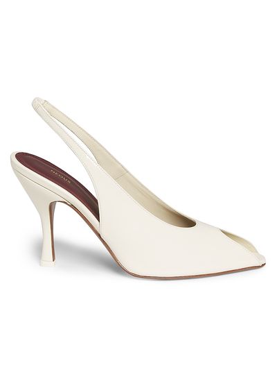 Neous Women's Hamal 85MM Patent Leather Peep-Toe Slingback Pumps