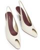 Neous Women's Hamal 85MM Patent Leather Peep-Toe Slingback Pumps - 4
