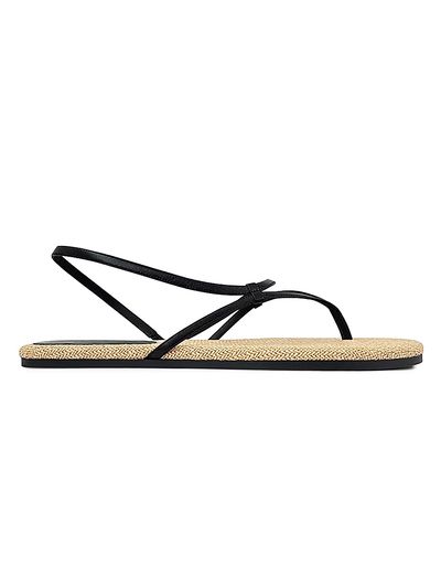 Neous Women's Lawan Leather & Raffia Slingback Sandals