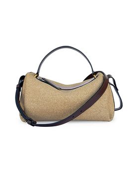 Neous Women's Scorpius Raffia-Leather Crossbody Bag