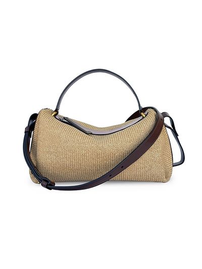 Neous Women's Scorpius Raffia-Leather Crossbody Bag