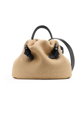 Neous Women's Taurus 2.0 Raffia-Leather Top Handle Bag