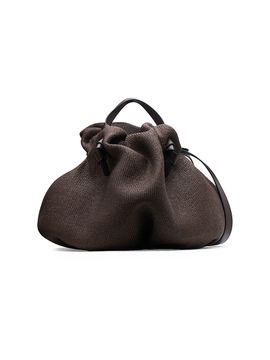 Neous Women's Taurus Dumpling Raffia-Leather Tote Bag