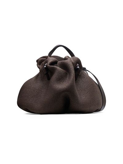 Neous Women's Taurus Dumpling Raffia-Leather Tote Bag