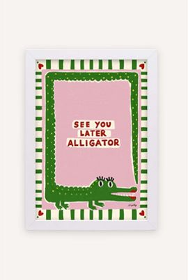 Nephthys Illustrated See You Later Alligator Wall Art