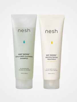 nesh Biome Deep Cleansing Sulfate-Free Professional Hair Care Set [GREEN]