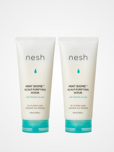 nesh Biome Scalp Purifying Scrub 180ml Set of 2 Hair Supplements [GREEN]