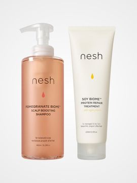 nesh Pomegranate Biome Scalp Balancing Shampoo Treatment Set