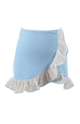 NESSI BYRD NESSI BYRD Asymmetric Mesh Wrap-Style Swim Skirt