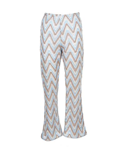 Nessi Byrd Nessi Byrd Girls' Retro Zig-Zag Pattern Beach Trousers