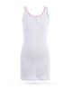 Nessi Byrd Nessi Byrd Girls' Textured with Multi-Color Whip-Stitch Trim Tank Dress - 1