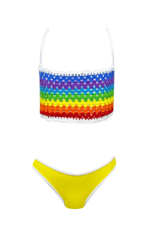 NESSI BYRD NESSI BYRD Hand-Knitted Top, Two Piece Bikini, Little Kid-Big Kid