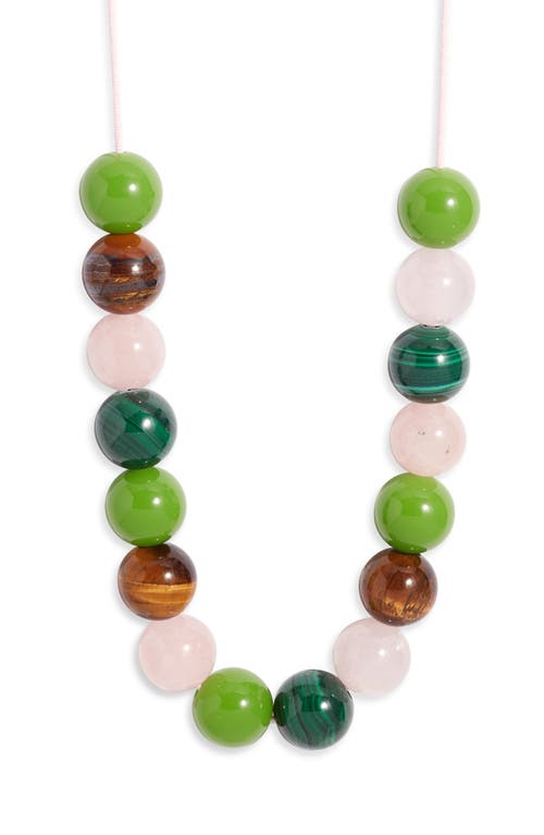 NEST Jewelry NEST Jewelry Malachite & Rose Quartz Necklace