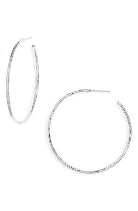 NEST Jewelry NEST Jewelry Skinny Hammered Hoop Earrings