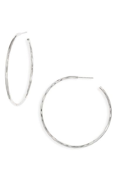 NEST Jewelry NEST Jewelry Skinny Hammered Hoop Earrings