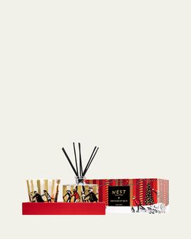 NEST New York Drawbertson Holiday Candle & Diffuser Set