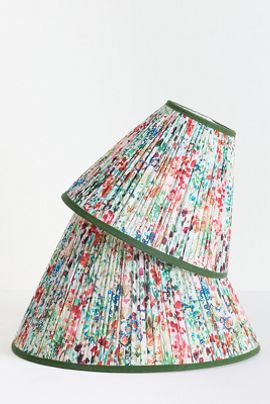 Nesting with Grace @nestingwithgrace Ruched Cotton Voile Empire Lamp Shade