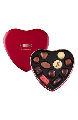 NEUHAUS NEUHAUS 11-Piece Chocolate Praline Metal Heart Box