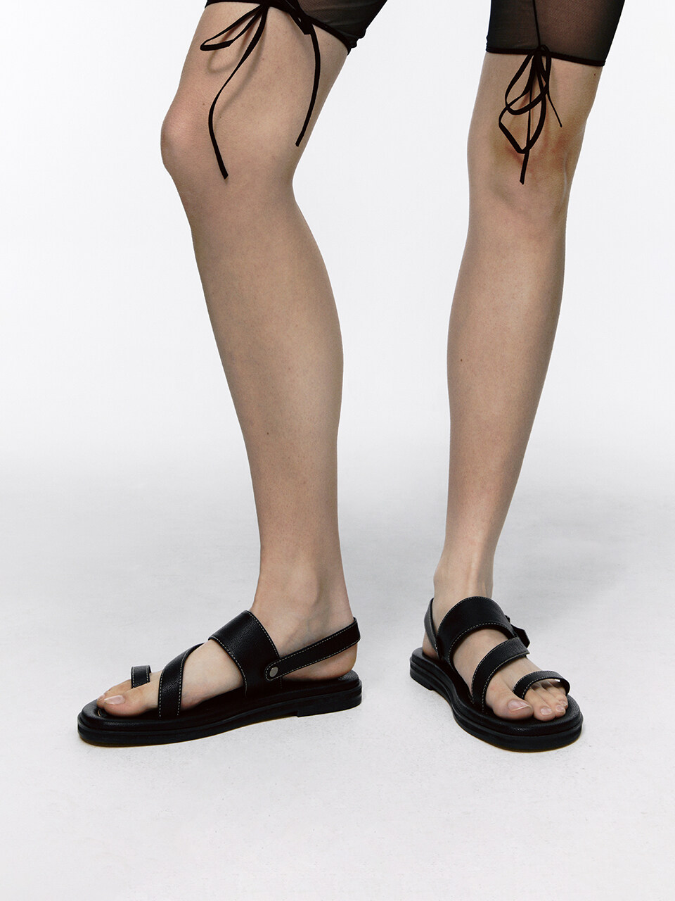 Neute 25mm Sergio Strap Sandal_Black