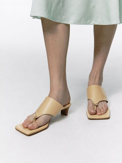 Neute 40mm Leon Heel Sandal_Beige