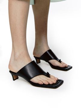 Neute 40mm Leon Heel Sandal_Black