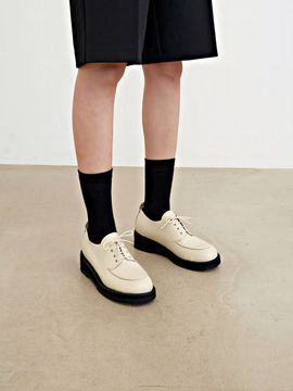Neute Pablo Chunky Derby Shoes_Black/White