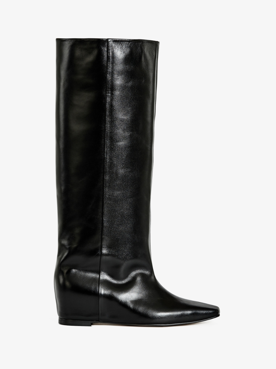 Neute Regina Wedge-Heel Long Boots_Black