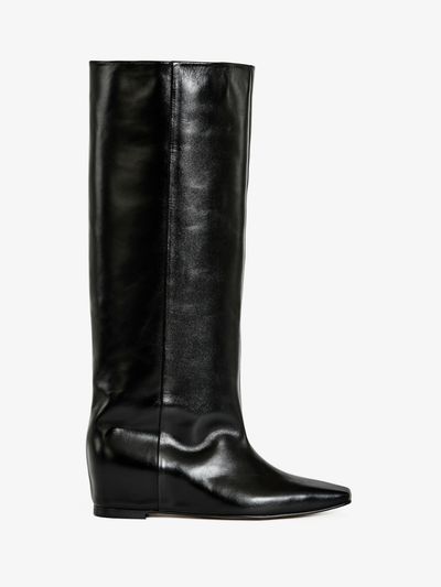 Neute Regina Wedge-Heel Long Boots_Black