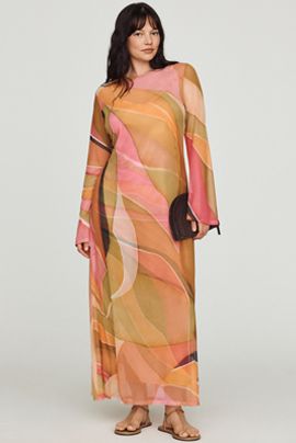 Never Fully Dressed Aria Mesh Maxi Dress