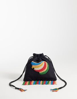 Never Fully Dressed Never Fully Dressed banana pouch bag-Black