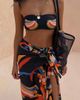 Never Fully Dressed Never Fully Dressed beach sarong skirt in black banana print - 3