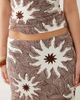Never Fully Dressed Never Fully Dressed Dorris ribbed maxi skirt in chocolate soleil print - part of a set-Brown - 4