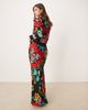 Never Fully Dressed Never Fully Dressed dorris satin maxi skirt in bright abstract print - part of a set-Multi - 2