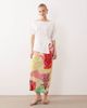 Never Fully Dressed Never Fully Dressed Dorris satin maxi skirt in mixed Dallas print - part of a set-pink - 1