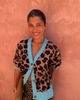 Never Fully Dressed Never Fully Dressed Hannah v neck button down knit cardigan in leopard print-Multi - 2